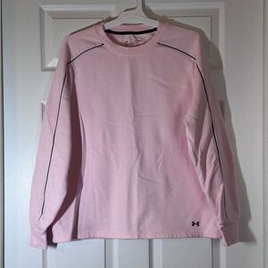 Under Armour‎ Women's Light Pink Crew Neck Top Sz L